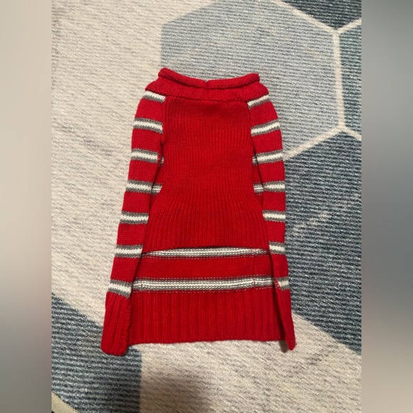 Bond Co Red Stripes Dog Sweater - Picture 3 of 3